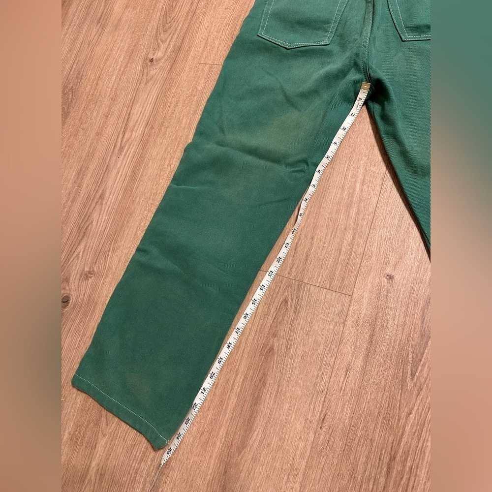 Reformation Green Cowboy High Rise Straight Organic Cotton Jeans size 25 - Picture 7 of 9